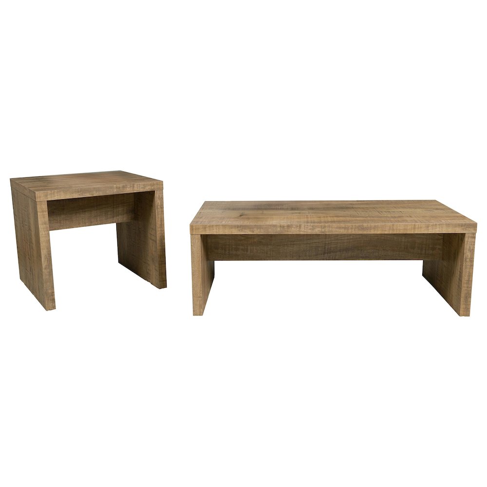 Brianna Mango 2-piece Rectangular Coffee and End Table Set