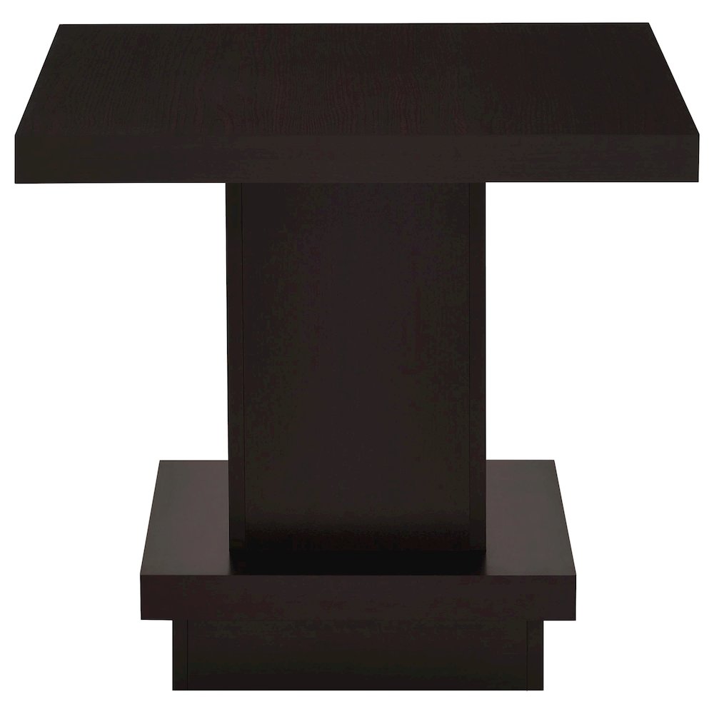 Haxton Cappuccino 2-piece Square Coffee and End Table Set