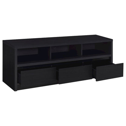 O'Brien Black 3-drawer TV Stand Media Console
