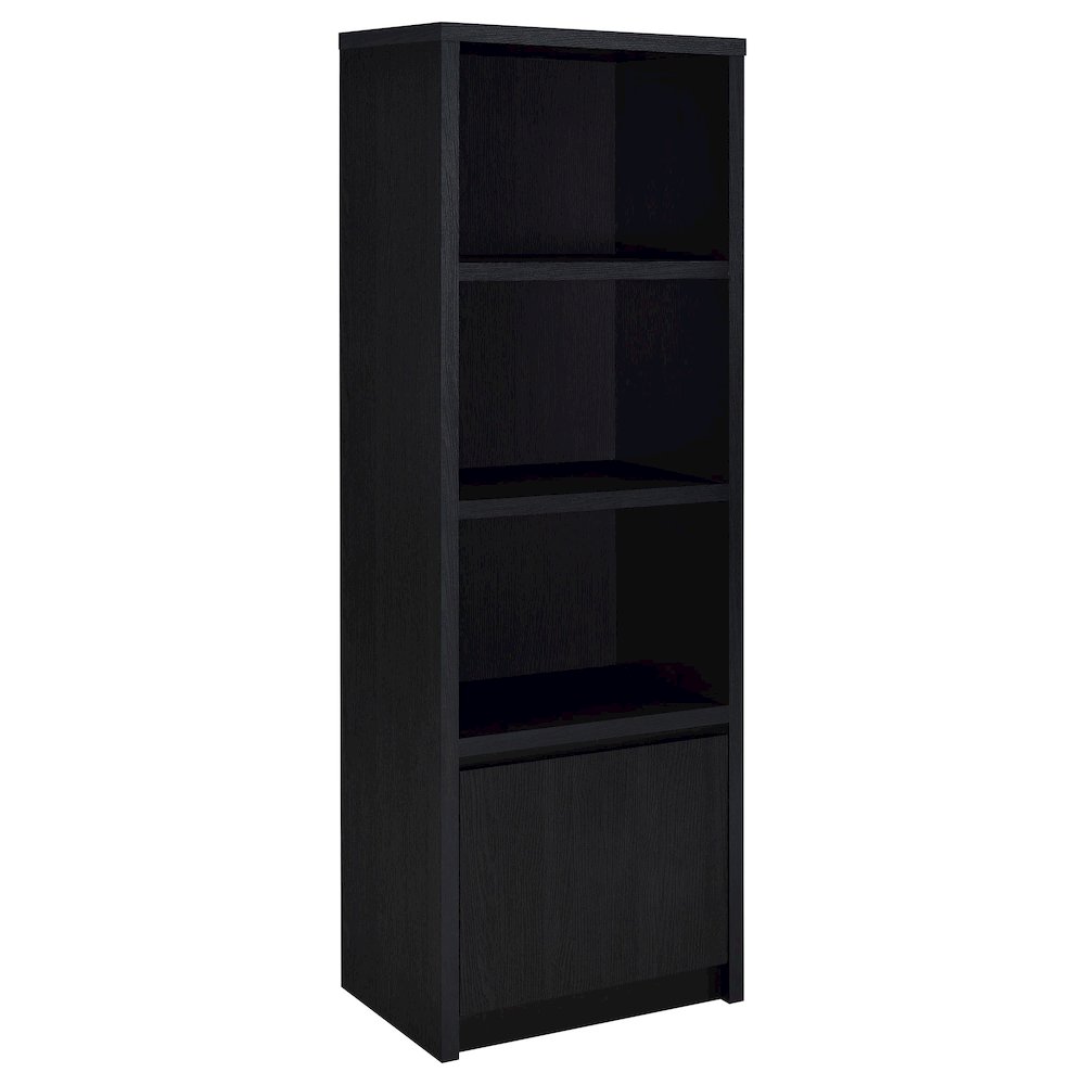 Sloat Black 3-shelf Media Tower Entertainment Pier