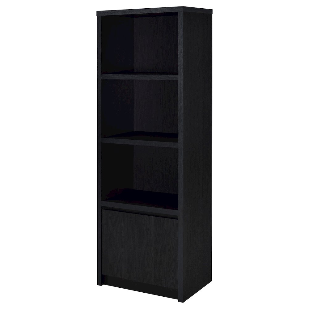 Sloat Black 3-shelf Media Tower Entertainment Pier
