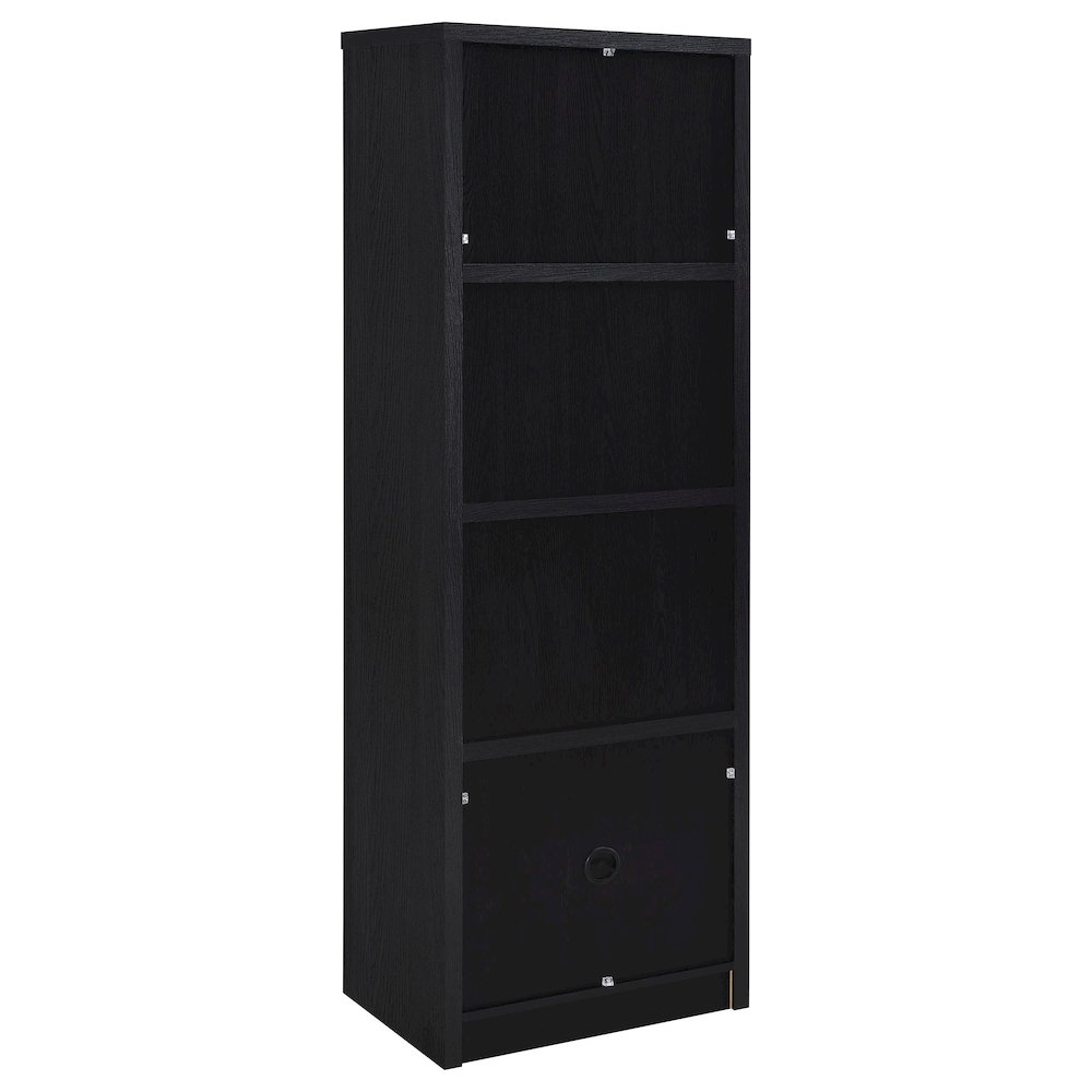 Sloat Black 3-shelf Media Tower Entertainment Pier