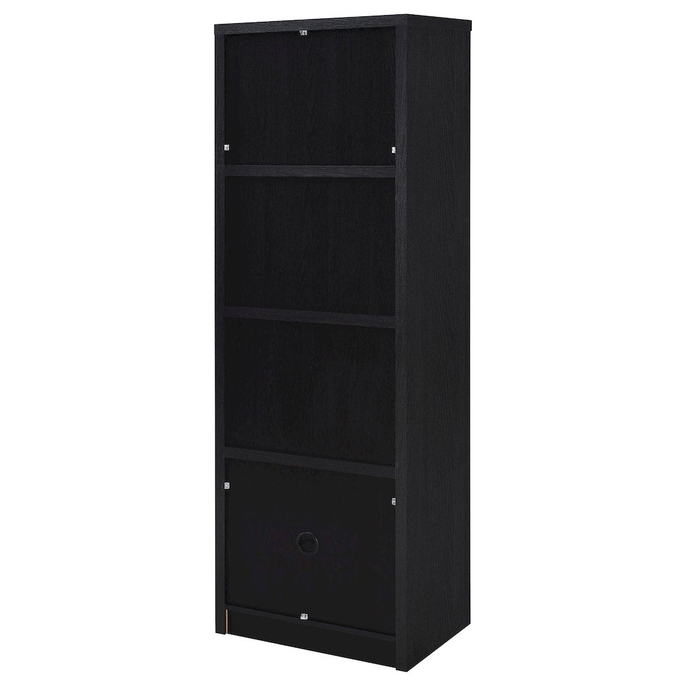 Sloat Black 3-shelf Media Tower Entertainment Pier
