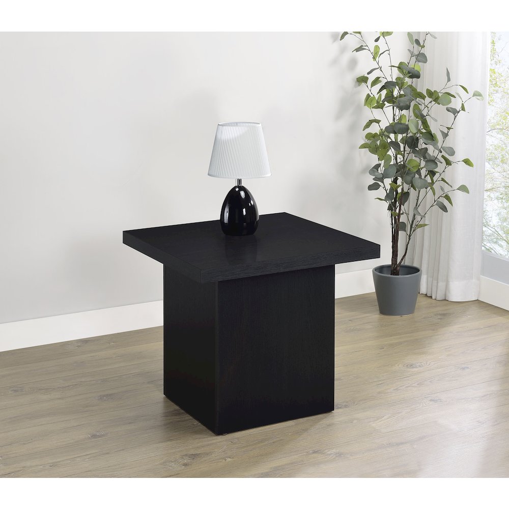 Exeter Black Square End Table