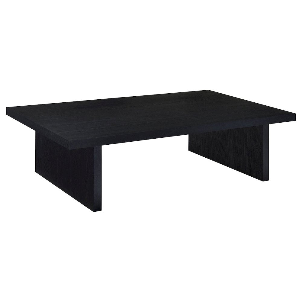Caroline Black Rectangular Engineered Laminate Coffee Table