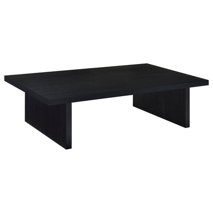 Caroline Black Rectangular Engineered Laminate Coffee Table
