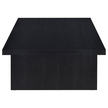 Caroline Black Rectangular Engineered Laminate Coffee Table