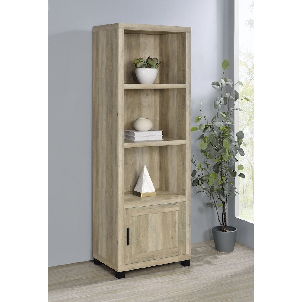 3-Shelf Bookcase With Storage Cabinet