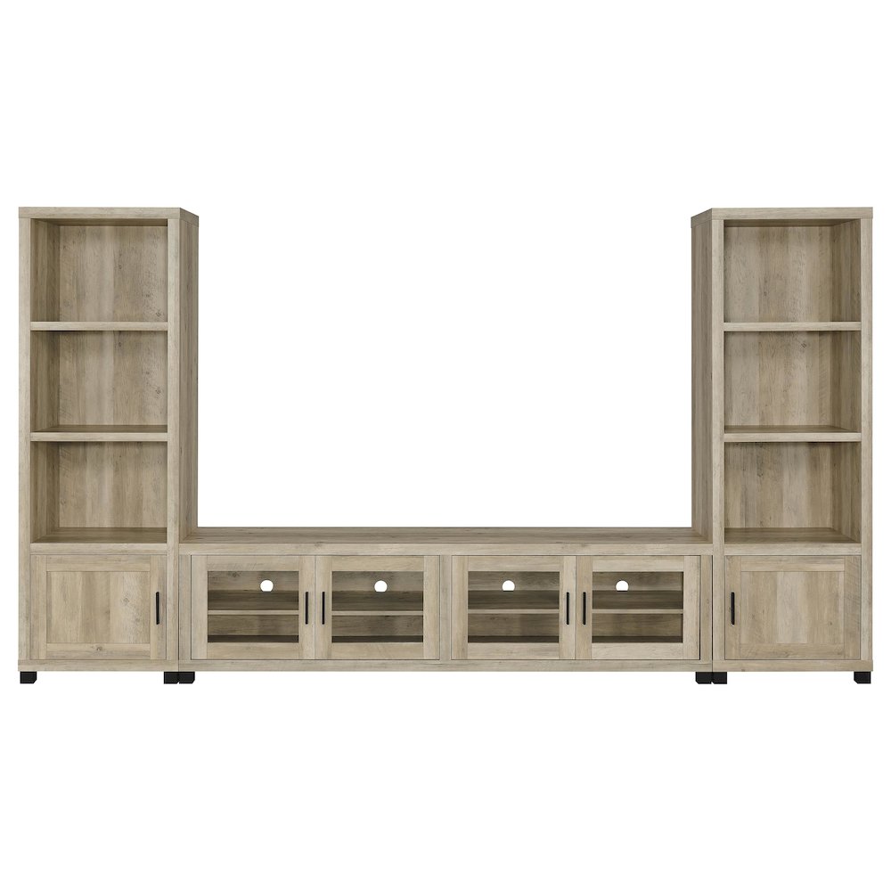 3-Shelf Bookcase With Storage Cabinet