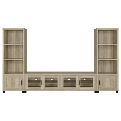 3-Shelf Bookcase With Storage Cabinet
