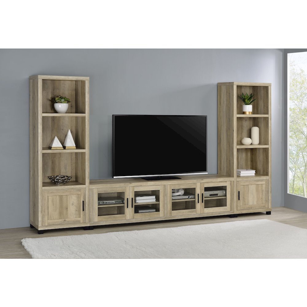 3-Shelf Bookcase With Storage Cabinet