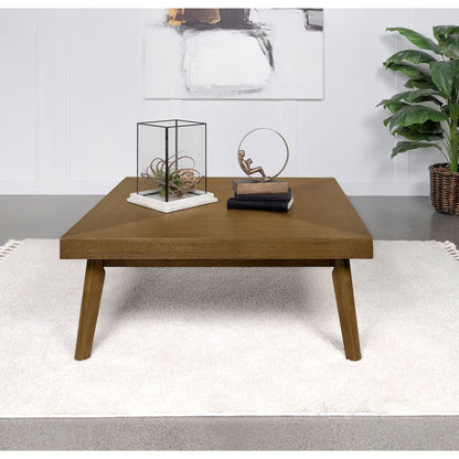 Walnut Coffee Table with Diamond Parquet