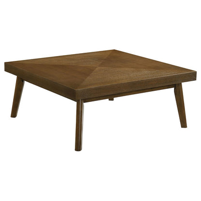 Walnut Coffee Table with Diamond Parquet