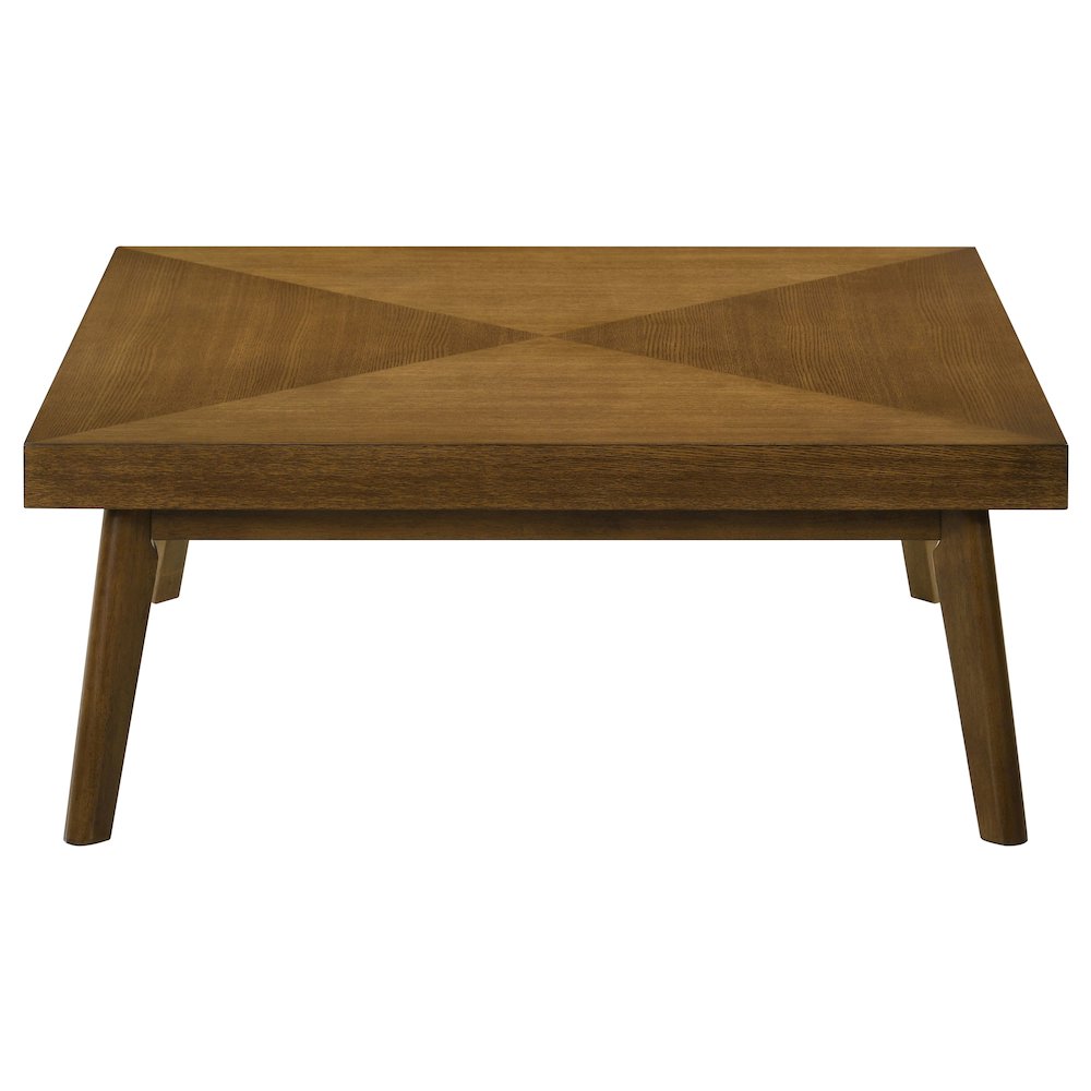 Walnut Coffee Table with Diamond Parquet