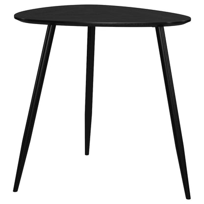 Xander Black 2-piece Triangular Coffee and End Table Set