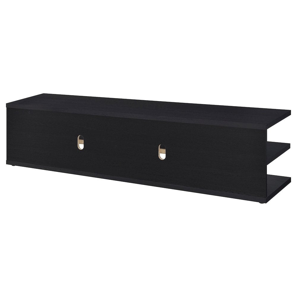 Starnes Black 78-inch 2-tier TV Stand