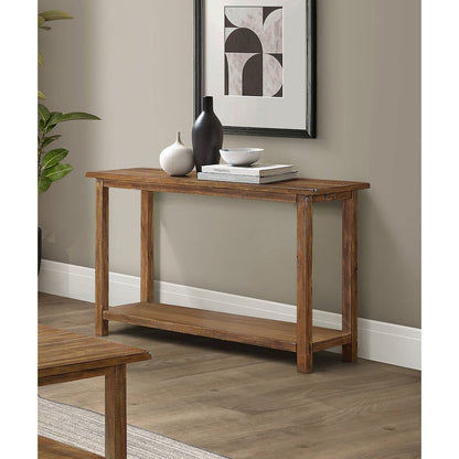 Castleton Distressed Brown Wood Entryway Sofa Console Table