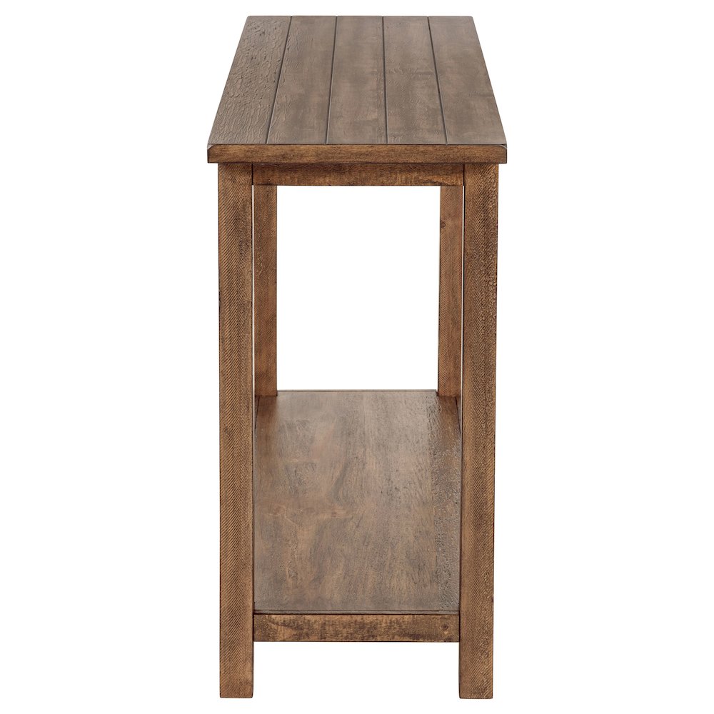 Castleton Distressed Brown Wood Entryway Sofa Console Table