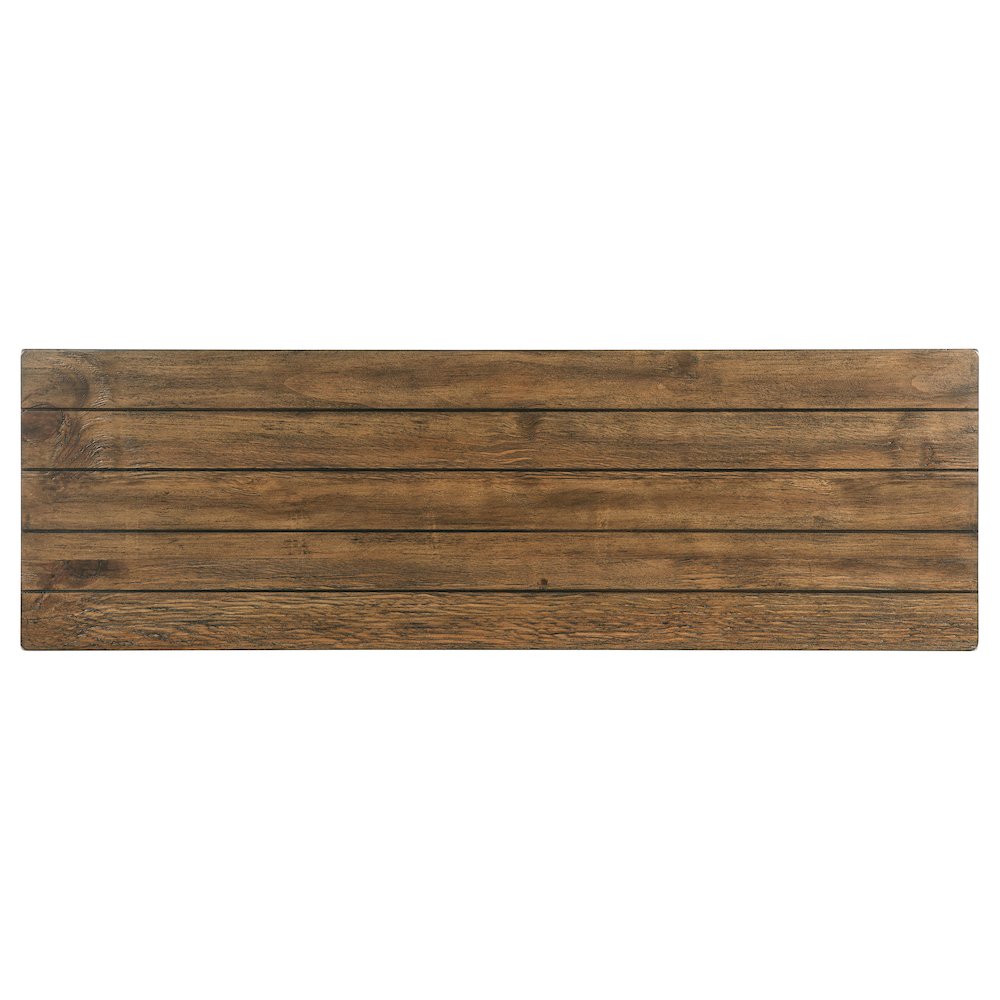 Castleton Distressed Brown Wood Entryway Sofa Console Table