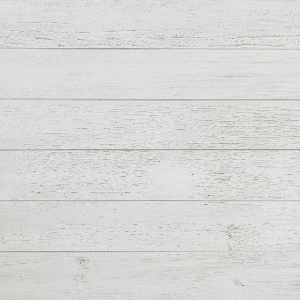 Castleton Distressed White Wood Coffee Table with Shelf