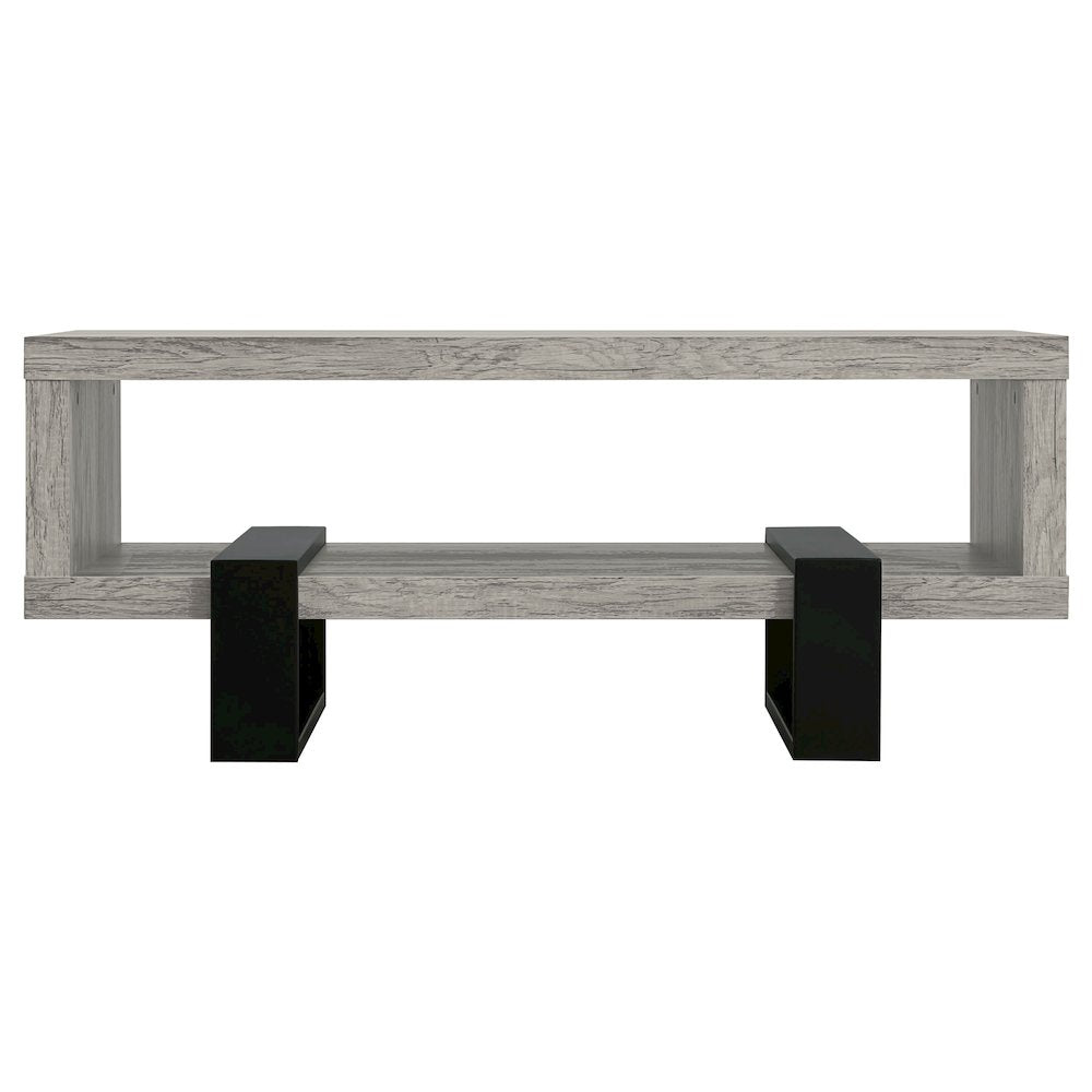 Wood and Metal Coffee Table