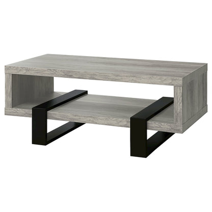 Wood and Metal Coffee Table