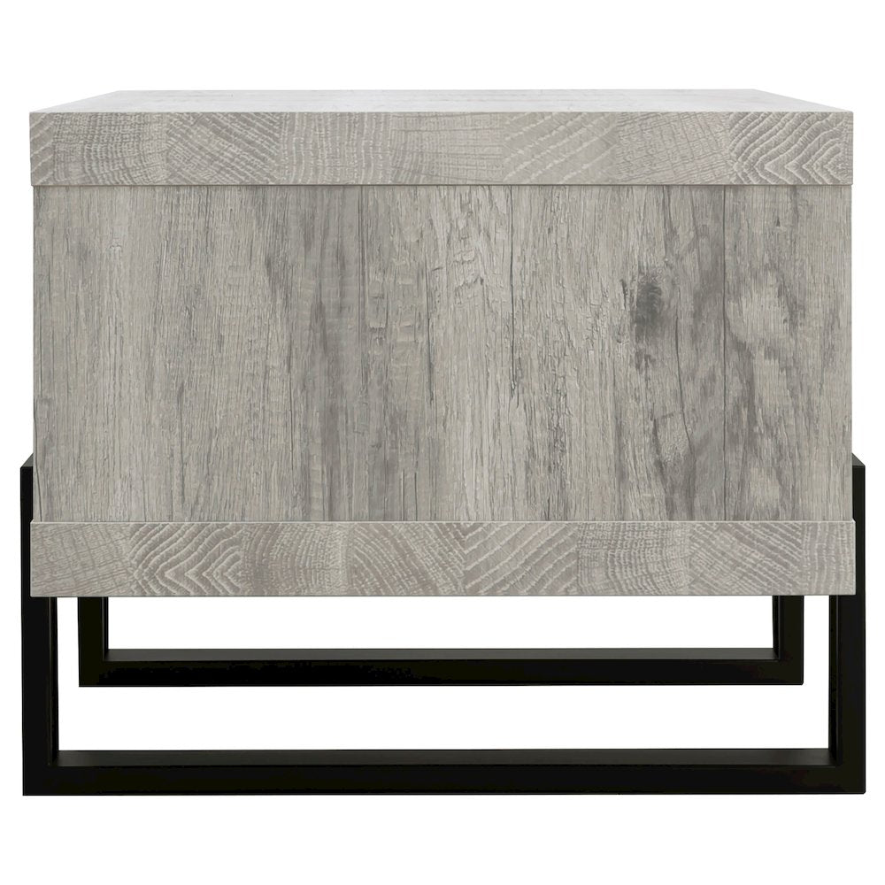 Wood and Metal Coffee Table