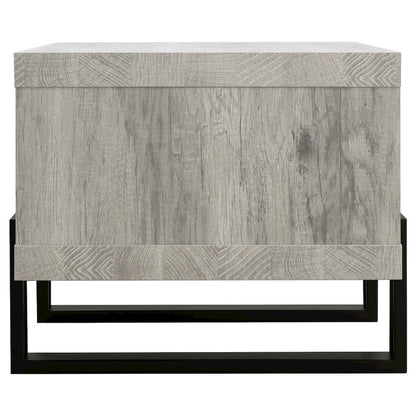 Wood and Metal Coffee Table