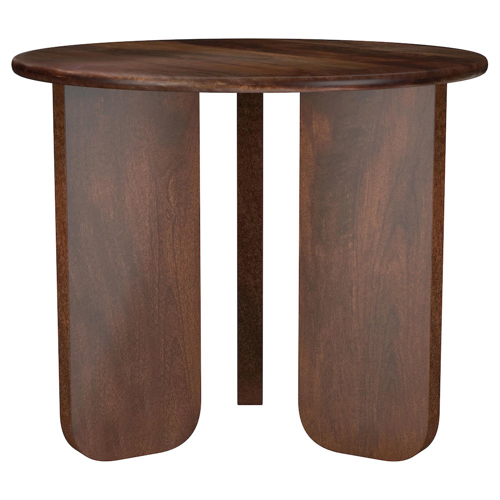 Columbo Brown Round End Table