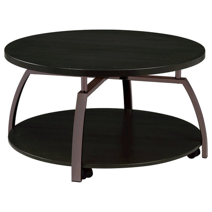 Dark Grey and Black Nickel Coffee Table