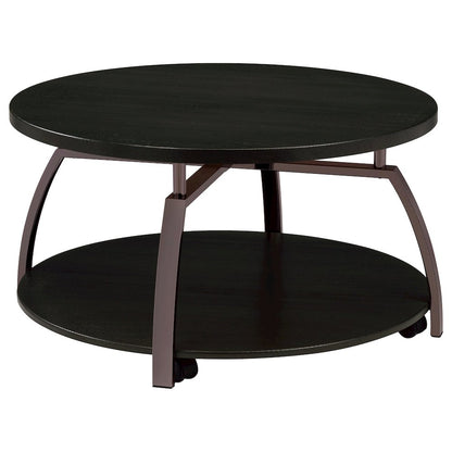 Starrett Dark Charcoal 2-piece Round Coffee Table Set