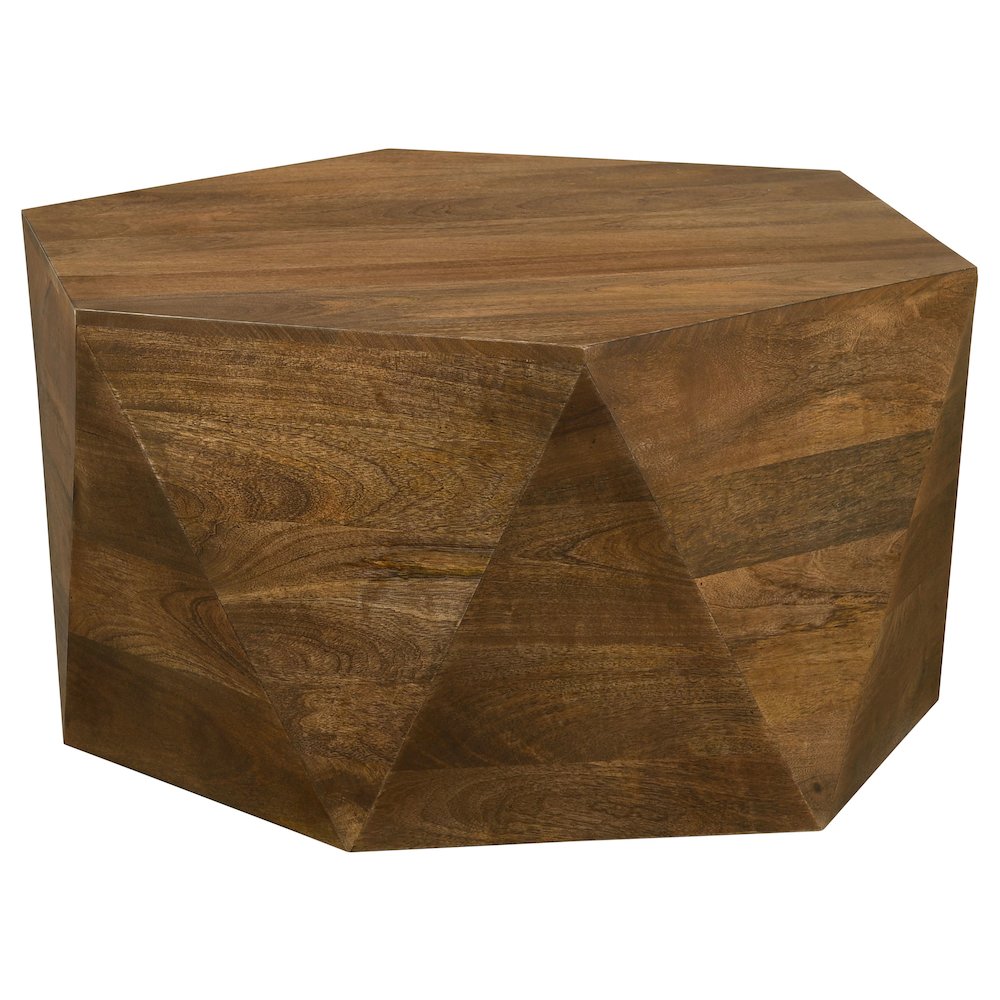 Natural Hexagonal Top Coffee Table