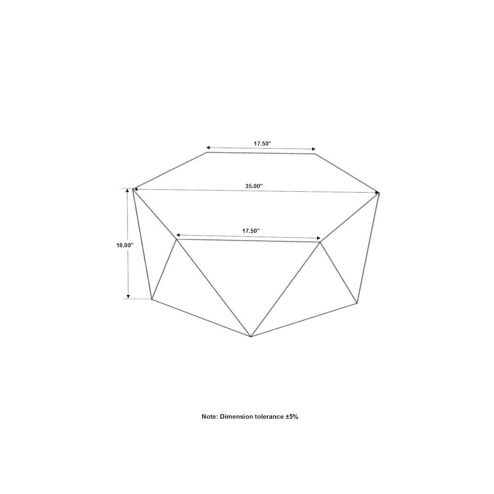 Natural Hexagonal Top Coffee Table