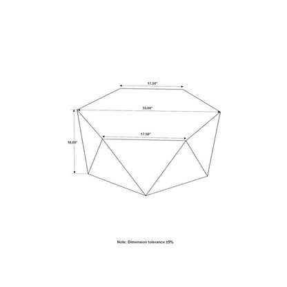 Natural Hexagonal Top Coffee Table