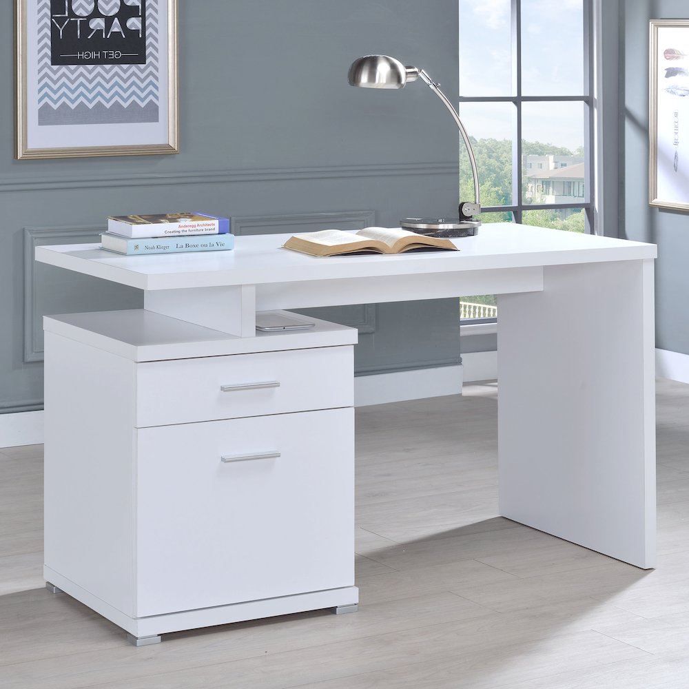 2-drawer Reversible Office Desk