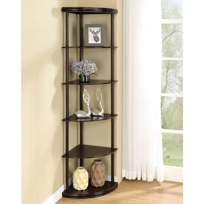 Casual Cappuccino Corner Bookcase