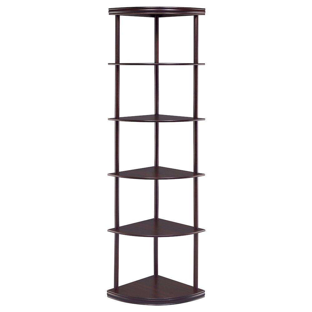 Casual Cappuccino Corner Bookcase