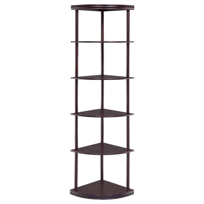 Casual Cappuccino Corner Bookcase