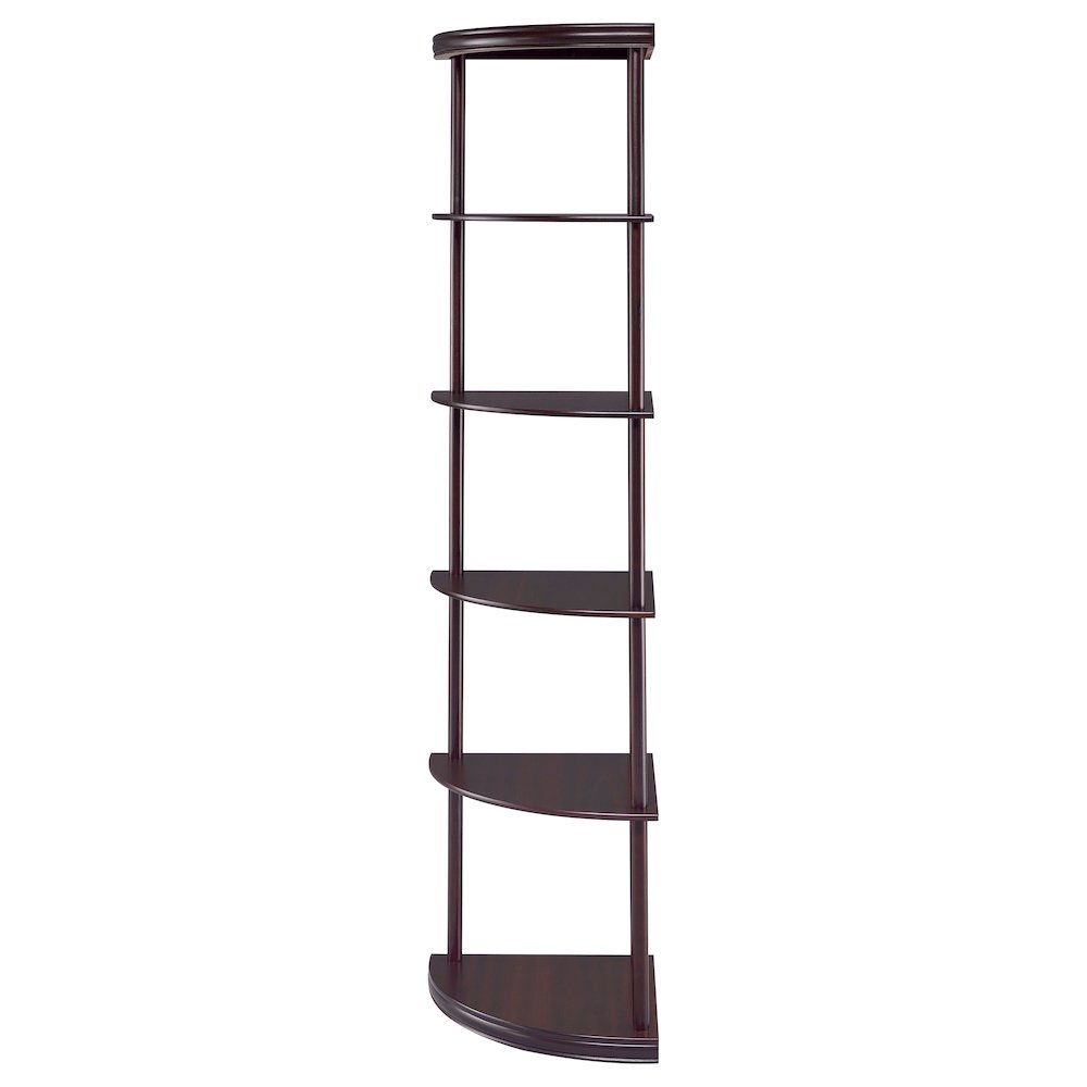 Casual Cappuccino Corner Bookcase