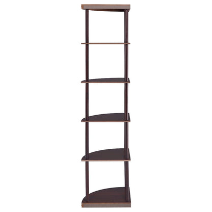 Casual Cappuccino Corner Bookcase