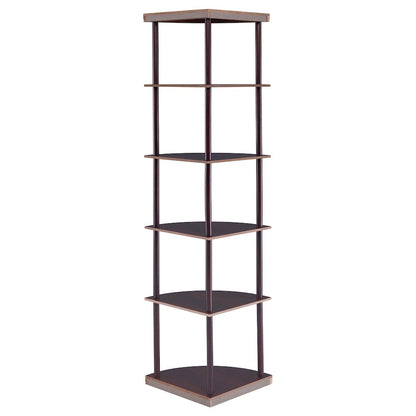 Casual Cappuccino Corner Bookcase