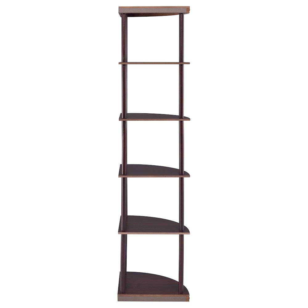Casual Cappuccino Corner Bookcase