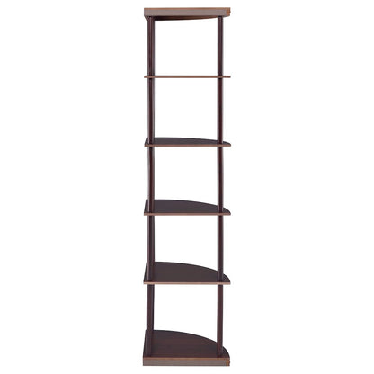 Casual Cappuccino Corner Bookcase