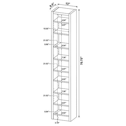 Casual Cappuccino Bookcase