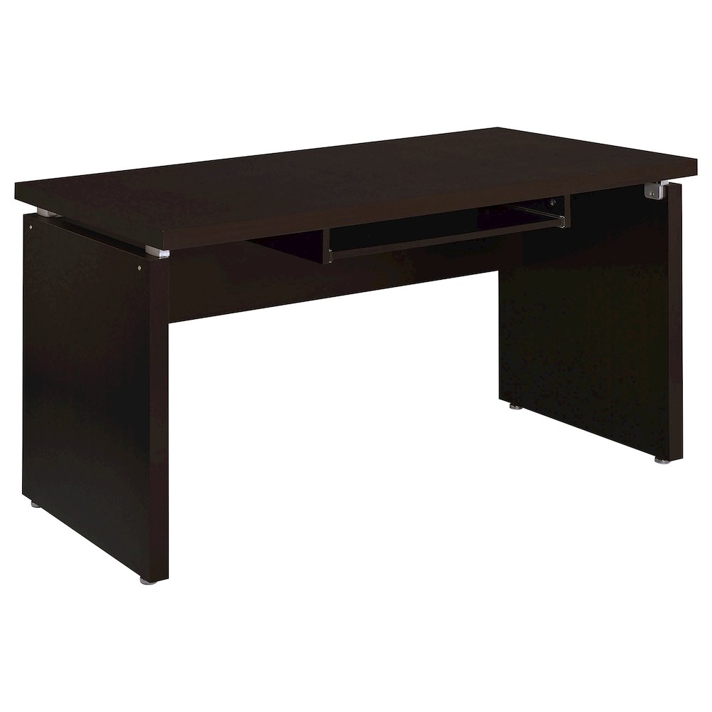 Ulloa Cappuccino L-Shape Desk with Mobile File Cabinet