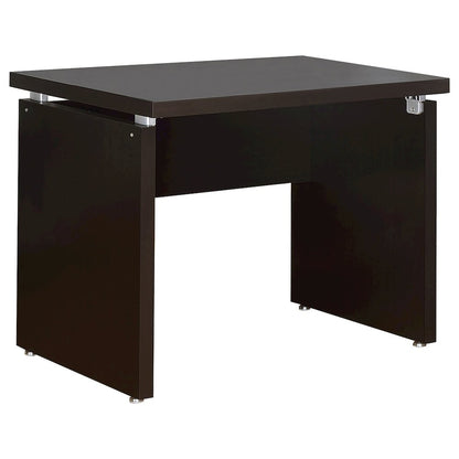 Ulloa Cappuccino L-Shape Desk with Mobile File Cabinet
