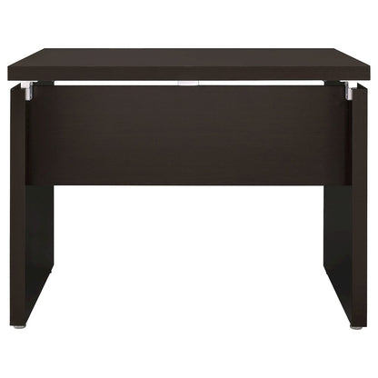 Ulloa Cappuccino L-Shape Desk with Mobile File Cabinet