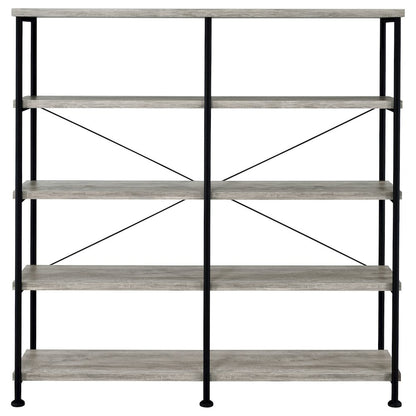Industrial Double-wide Bookcase