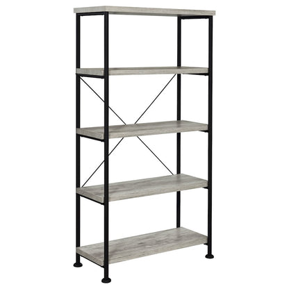 Industrial 4-shelf Bookcase