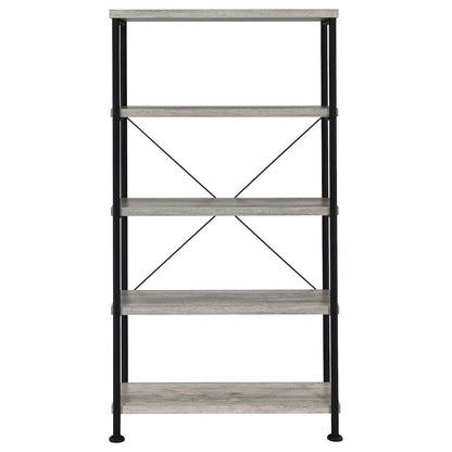 Industrial 4-shelf Bookcase